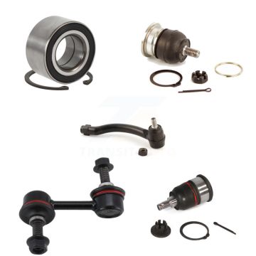 Front Left Bearing Upper Lower Ball Joint Outer Tie Rod Link Kit (5Pc) For 04-06 Acura TL K7T-103617