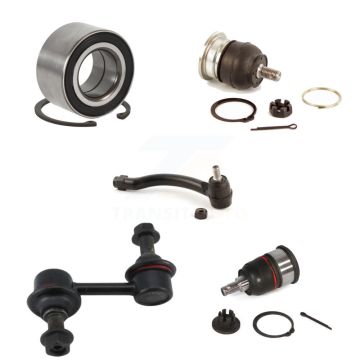 Front Left Bearing Upper Lower Ball Joint Outer Tie Rod Link Kit (5Pc) For 07-08 Acura TL K7T-103623