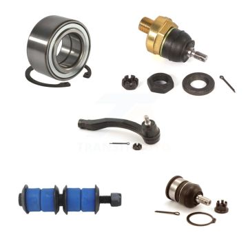 Front Left Bearing Upper Lower Ball Joint Outer Tie Rod & Link Kit (5Pc) For Honda Civic K7T-103626