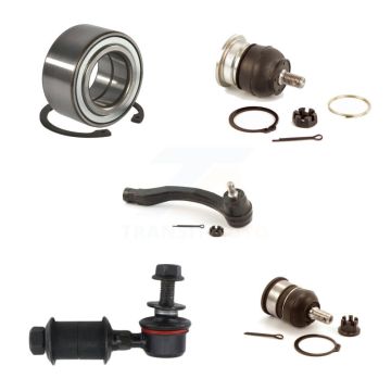 Front Left Bearing Upper Lower Ball Joint Outer Tie Rod Link Kit (5Pc) For Acura Integra K7T-103629