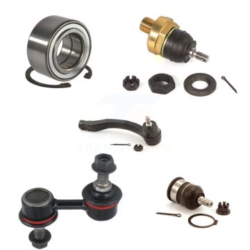 Front Left Bearing Upper Lower Ball Joint Outer Tie Rod Link Kit (5Pc) For Honda Civic Si K7T-103633