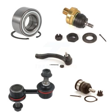 Front Left Bearing Upper Lower Ball Joint Outer Tie Rod End Link Kit (5Pc) For Honda CR-V K7T-103635