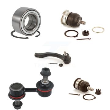 Front Left Bearing Upper Lower Ball Joint Outer Tie Rod End Link Kit (5Pc) For Honda CR-V K7T-103636