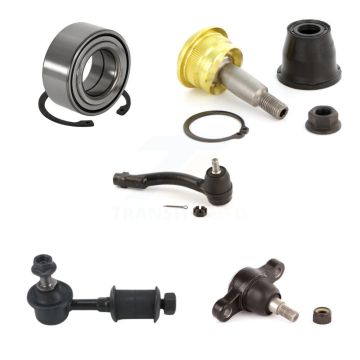 Front Left Bearing Upper Lower Ball Joint Outer Tie Rod Link Kit (5Pc) For Hyundai Sonata K7T-103637