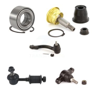 Front Left Bearing Upper Lower Ball Joint Outer Tie Rod Link Kit (5Pc) For Hyundai Sonata K7T-103638