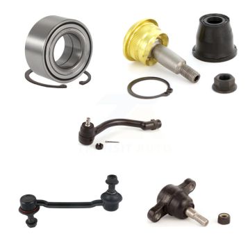 Front Left Bearing Upper Lower Ball Joint Outer Tie Rod Link Kit (5Pc) For Hyundai Sonata K7T-103640
