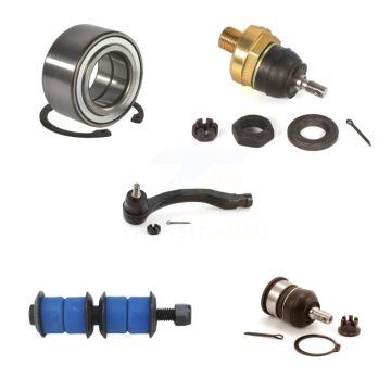 Front Right Bearing Upper Lower Ball Joint Outer Tie Rod & Link Kit (5Pc) For Honda Civic K7T-103645