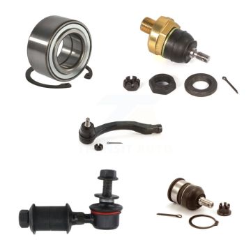Front Right Bearing Upper Lower Ball Joint Outer Tie Rod Link Kit (5Pc) For Acura Integra K7T-103646