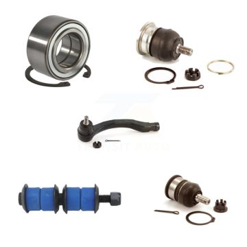 Front Right Bearing Upper Lower Ball Joint Outer Tie Rod Link Kit (5Pc) For Acura Integra K7T-103647