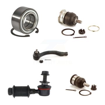 Front Right Bearing Upper Lower Ball Joint Outer Tie Rod Link Kit (5Pc) For Acura Integra K7T-103648