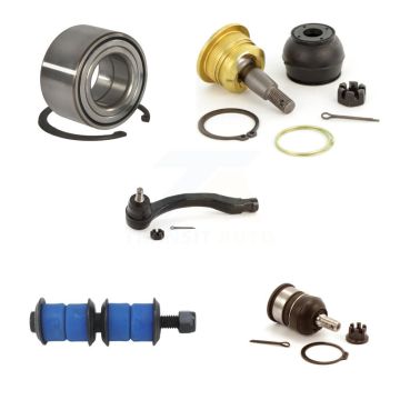 Front Right Bearing Upper Lower Ball Joint Outer Tie Rod & Link Kit (5Pc) For Honda Civic K7T-103651
