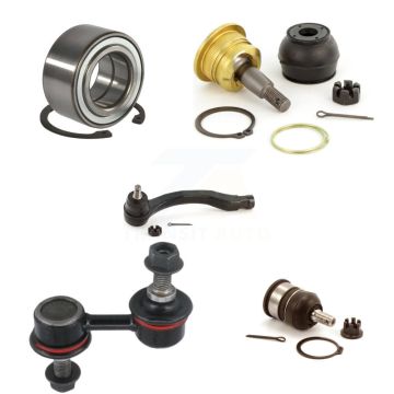 Front Right Bearing Upper Lower Ball Joint Outer Tie Rod & Link Kit (5Pc) For Honda Civic K7T-103653