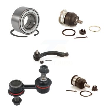 Front Right Bearing Upper Lower Ball Joint Outer Tie Rod & Link Kit (5Pc) For Honda CR-V K7T-103655