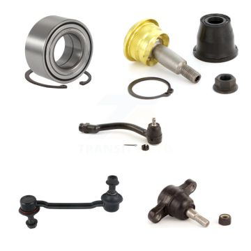 Front Right Bearing Upper Lower Ball Joint Outer Tie Rod End Sway Bar Link Kit (5Pc) For K7T-103659