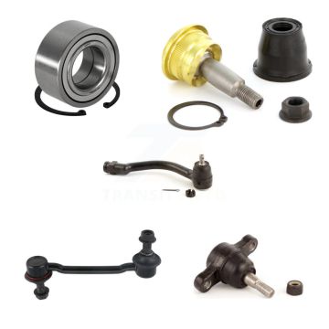 Front Right Bearing Upper Lower Ball Joint Outer Tie Rod Link Kit (5Pc) For Hyundai Azera K7T-103663