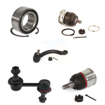 Front Right Bearing Upper Lower Ball Joint Outer Tie Rod End Link Kit (5Pc) For Acura TL K7T-103665