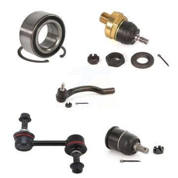 Front Right Bearing Upper Lower Ball Joint Outer Tie Rod Link Kit (5Pc) For Honda Accord K7T-103666