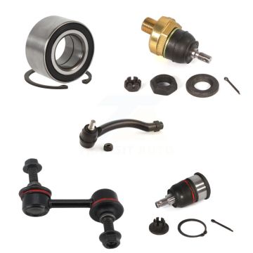 Front Right Bearing Upper Lower Ball Joint Outer Tie Rod End Link Kit (5Pc) For Acura TL K7T-103668