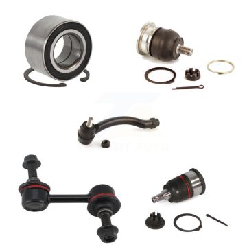 Front Right Bearing Upper Lower Ball Joint Outer Tie Rod End Link Kit (5Pc) For Acura TL K7T-103669