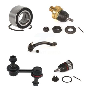 Front Right Bearing Upper Lower Ball Joint Outer Tie Rod End Link Kit (5Pc) For Acura TL K7T-103670