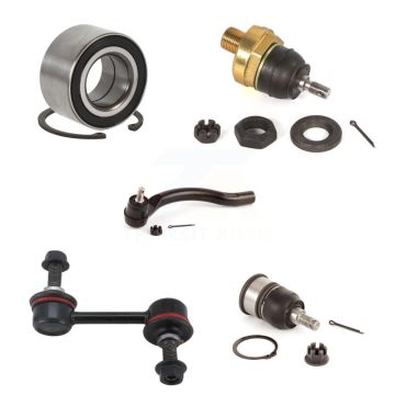 Front Right Bearing Upper Lower Ball Joint Outer Tie Rod Link Kit (5Pc) For Honda Accord K7T-103672
