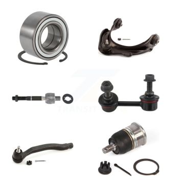 Front Left Bearing Upper Control Arm Lower Ball Joint Tie Rod Link Kit (6Pc) For Honda TL K7T-103681