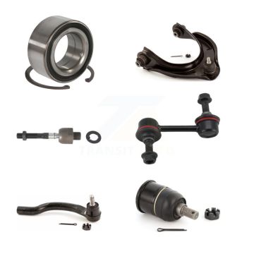 Front Left Bearing Upper Arm Lower Ball Joint Tie Rod End Link Kit (6Pc) For Honda Accord K7T-103684