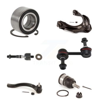 Front Left Bearing Upper Arm Lower Ball Joint Tie Rod End Link Kit (6Pc) For Honda Accord K7T-103687