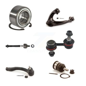 Front Left Bearing Upper Control Arm with BJ Lower Ball Joint Tie Rod Link Kit (6Pc) For K7T-103691