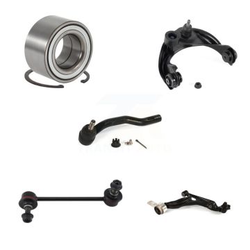 Front Left Bearing Upper Lower Control Arm Outer Tie Rod Link Kit (5Pc) For Mazda 6 3.7L K7T-103695