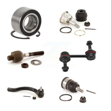 Front Left Bearing Upper Lower Ball Joint Tie Rod & Link Kit (6Pc) For Honda Accord Acura K7T-103710