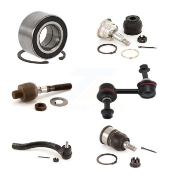 Front Left Wheel Bearing Upper Lower Ball Joint Tie Rod & Link Kit (6Pc) For Honda Accord K7T-103713