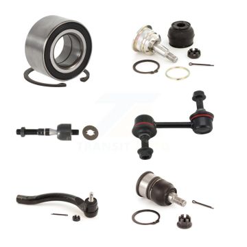Front Left Wheel Bearing Upper Lower Ball Joint Tie Rod & Link Kit (6Pc) For Honda Accord K7T-103715