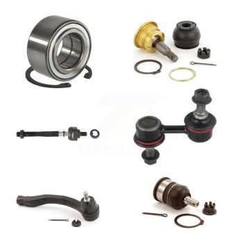 Front Left Bearing Upper Lower Ball Joint Tie Rod Link Kit (6Pc) For 99-00 Honda Civic Si K7T-103728