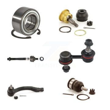 Front Right Bearing Upper Lower Ball Joint Tie Rod End Link Kit (6Pc) For Honda Civic Si K7T-103745