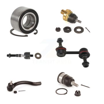 Front Right Wheel Bearing Upper Lower Ball Joint Tie Rod Link Kit (6Pc) For Honda Accord K7T-103756