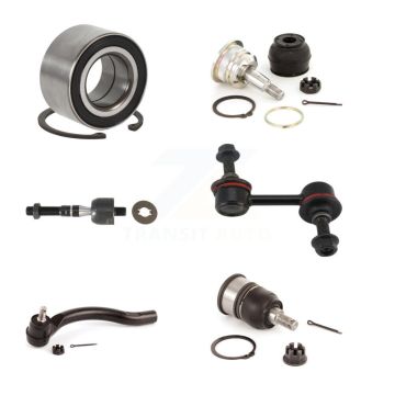 Front Right Wheel Bearing Upper Lower Ball Joint Tie Rod Link Kit (6Pc) For Honda Accord K7T-103757