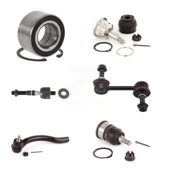 Front Right Wheel Bearing Upper Lower Ball Joint Tie Rod Link Kit (6Pc) For Honda Accord K7T-103760