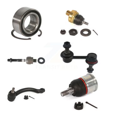 Front Right Bearing Upper Lower Ball Joint Tie Rod Link Kit (6Pc) For 2009-2014 Acura TL K7T-103763