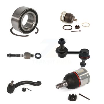 Front Right Bearing Upper Lower Ball Joint Tie Rod Link Kit (6Pc) For 2009-2014 Acura TL K7T-103764