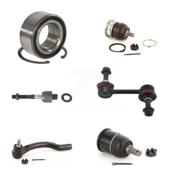 Front Right Bearing Upper Lower Ball Joint Tie Rod Link Kit (6Pc) For 08-12 Honda Accord K7T-103766