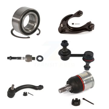 Front Right Bearing Upper Arm Lower Ball Joint Tie Rod Link Kit (6Pc) For 09-14 Acura TL K7T-103774