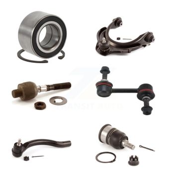 Front Right Bearing Upper Control Arm Lower Ball Joint Tie Rod & Link Kit (6Pc) For Honda K7T-103778