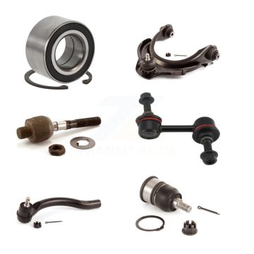 Front Right Bearing Upper Control Arm with BJ Lower Ball Joint Tie Rod Link Kit (6Pc) For K7T-103779