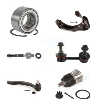 Front Right Bearing Upper Arm Lower Ball Joint Tie Rod Link Kit (6Pc) For Honda Accord TL K7T-103782