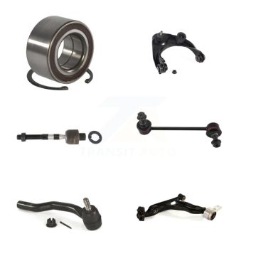 Front Right Bearing Lower Upper Control Arm Tie Rod Link Kit (6Pc) For 09-13 Mazda 6 2.5L K7T-103785