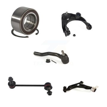 Front Right Bearing Upper Lower Control Arm Outer Tie Rod Link Kit (5Pc) For Mazda 6 2.5L K7T-103787