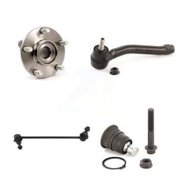 Front Left Hub Bearing Lower Ball Joint Outer Tie Rod & Link Kit For Nissan Rogue Select K7T-103852