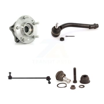 Front Left Hub Bearing Lower Ball Joint Outer Tie Rod & Link Kit For Hyundai Santa Fe Kia K7T-103857