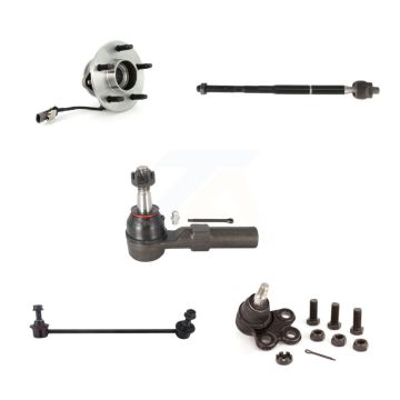 Front Left Hub Bearing Lower Ball Joint Tie Rod Link Kit (5Pc) For Saturn Vue 4-Wheel ABS K7T-103872